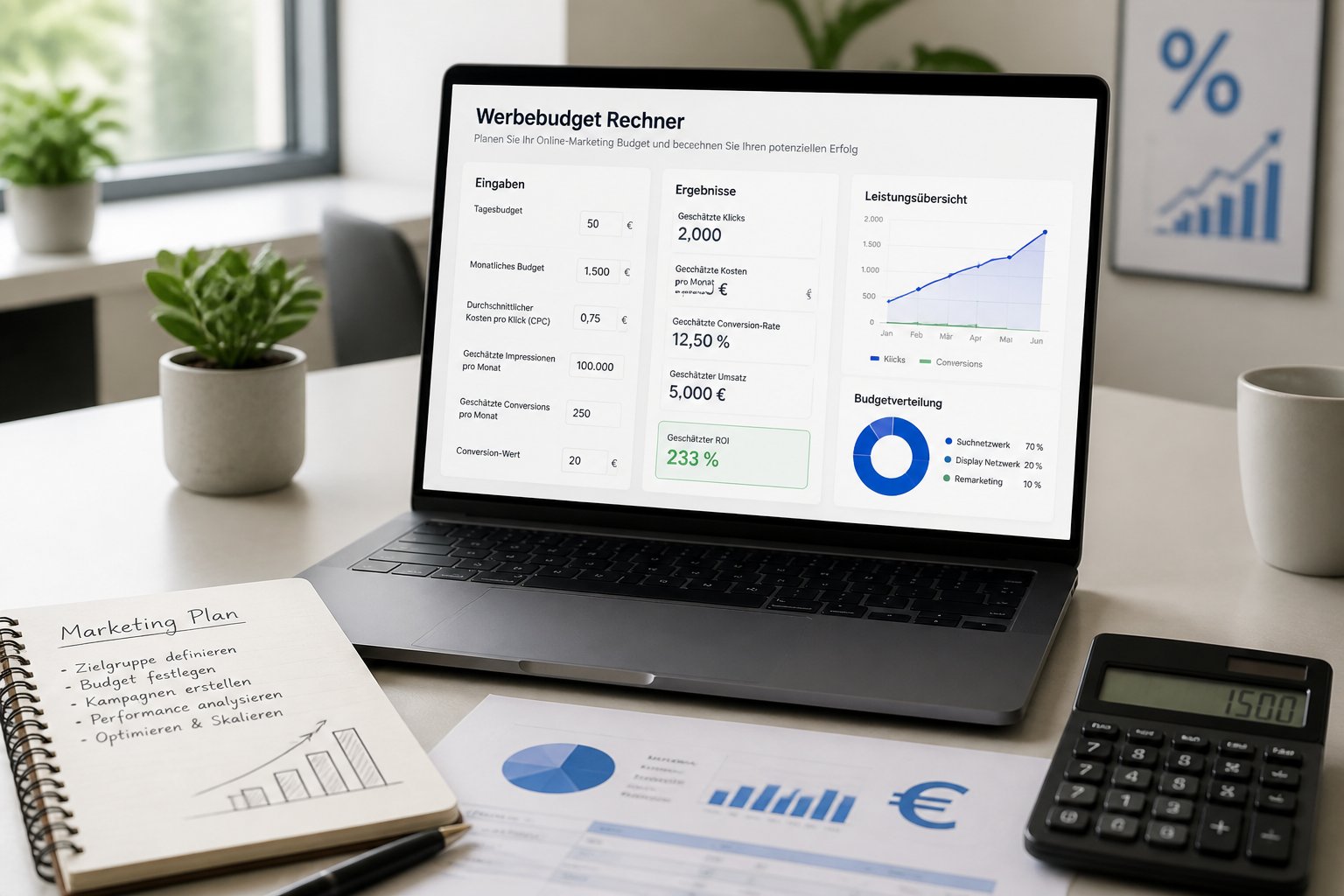 Google Ads Kostenrechner